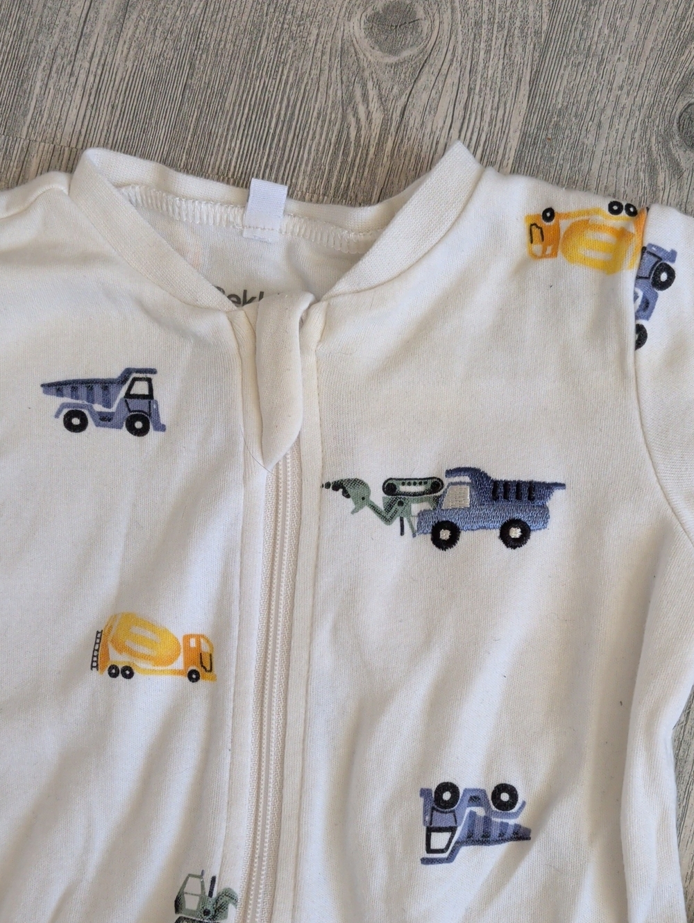 Pekkle Baby Boys Zip-Up Sleep and Play Footed Pajamas 4-Pack Baby 6M 4-Piece - Picture 3 of 5